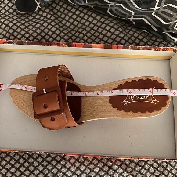 Jeffrey Campbell mules, wood and leather. Size 8 - Picture 6 of 6